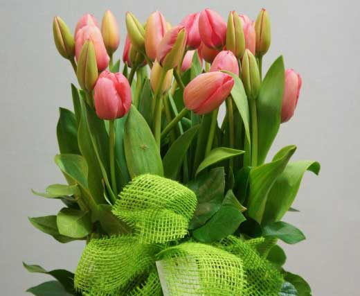 Centro con tulipanes Ref: T011 - flores a domicilio valencia - ramos de  flores a domicilio valencia - envío flores valencia