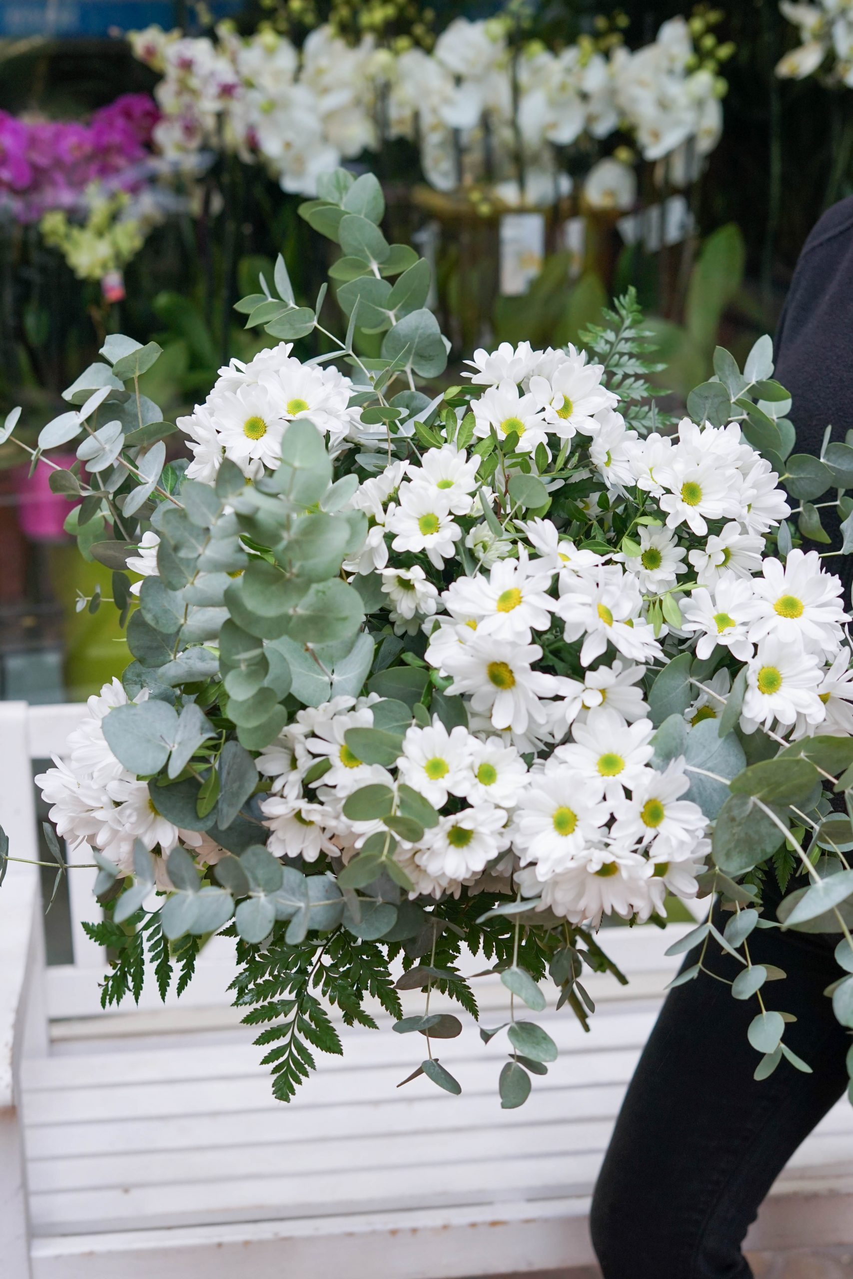 Ramo margaritas blancas