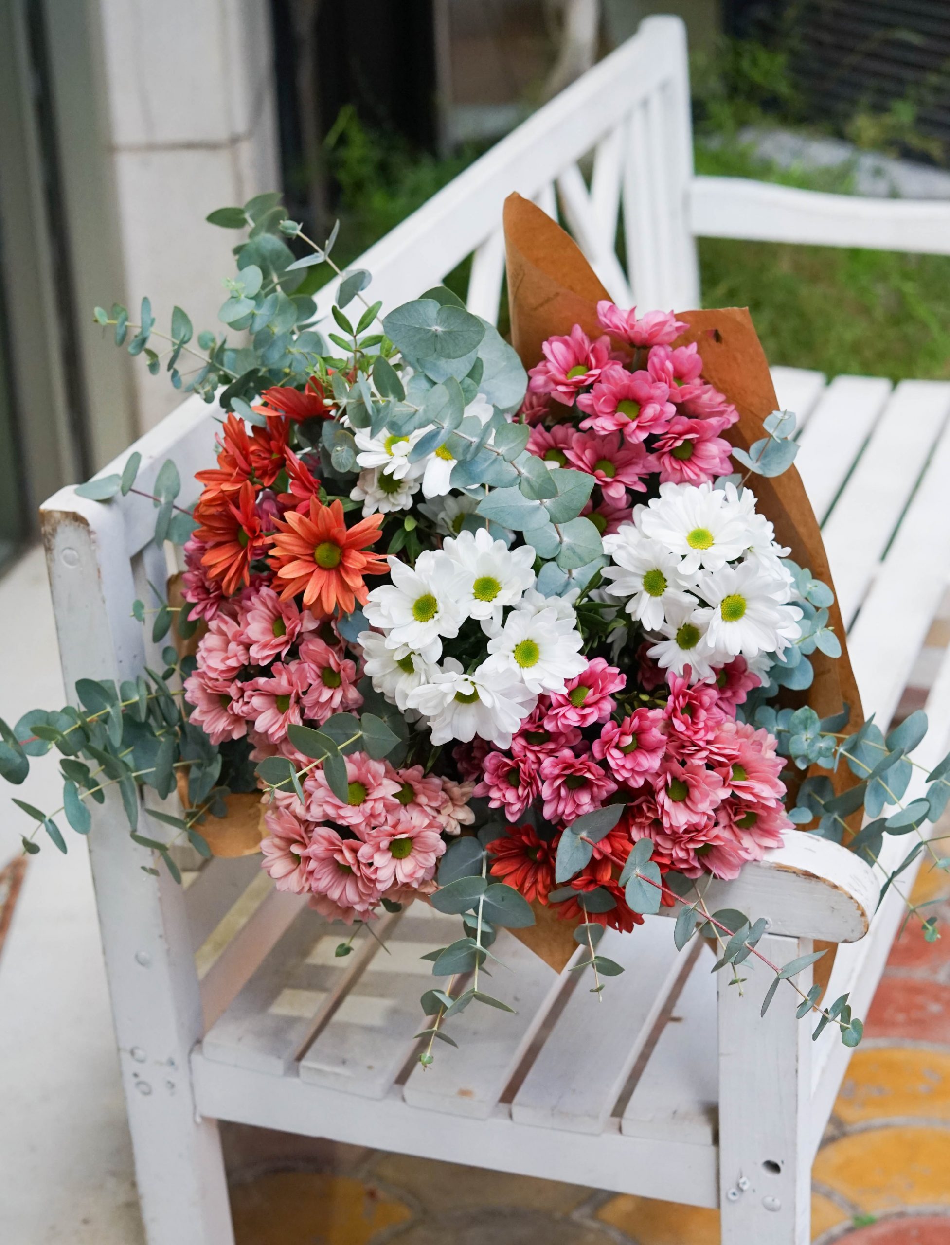 Ramo margaritas de colores